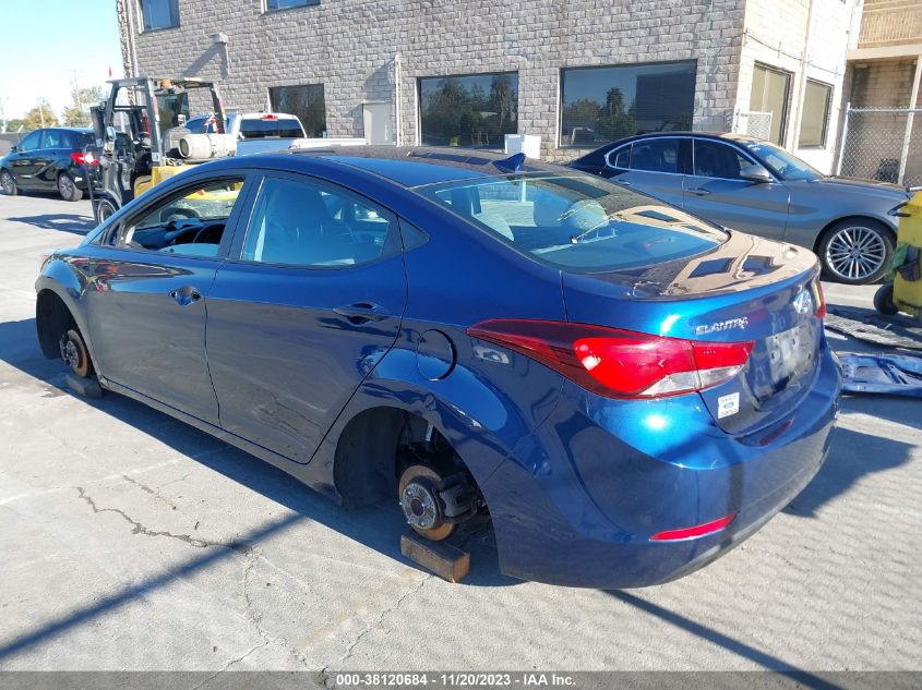 2015 Hyundai Elantra Se VIN: 4S4BREAC3A2325697 Lot: 38120684