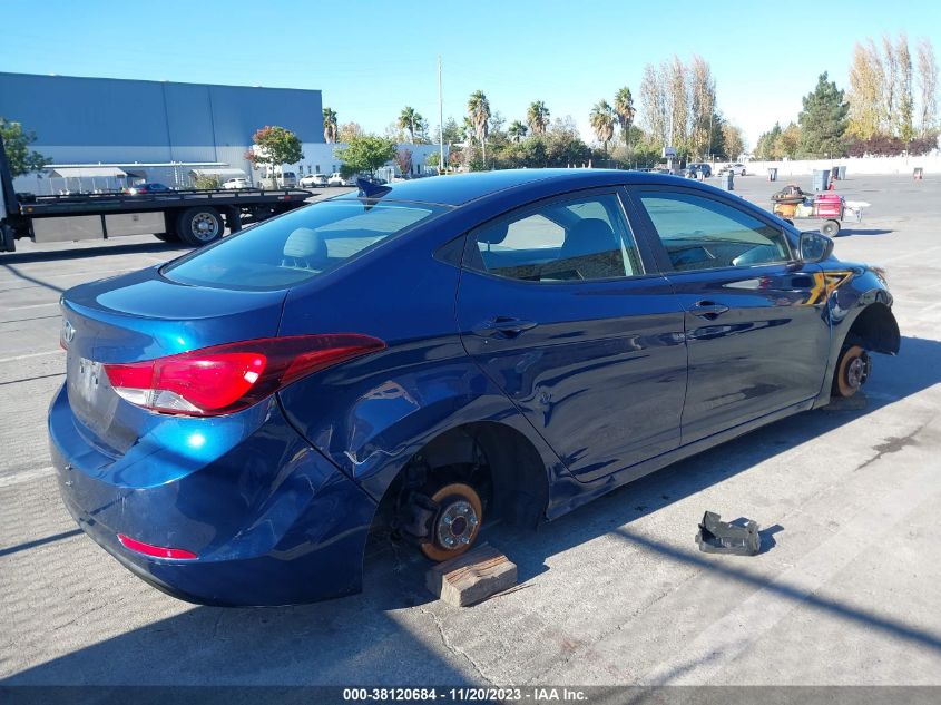 2015 Hyundai Elantra Se VIN: 4S4BREAC3A2325697 Lot: 38120684