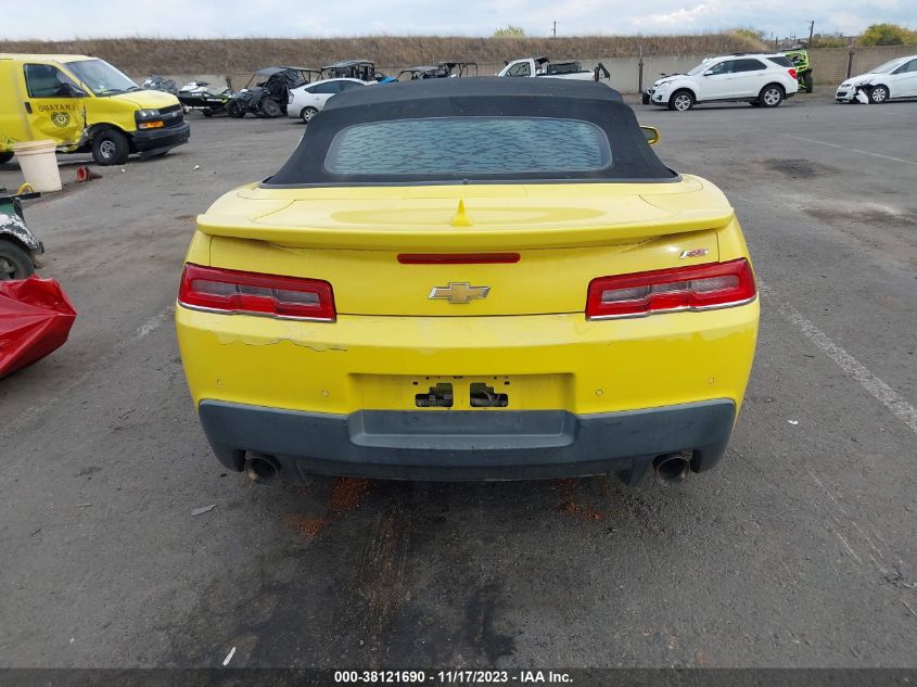 2014 Chevrolet Camaro 2Lt VIN: 2G1FC3D32E9145389 Lot: 38121690