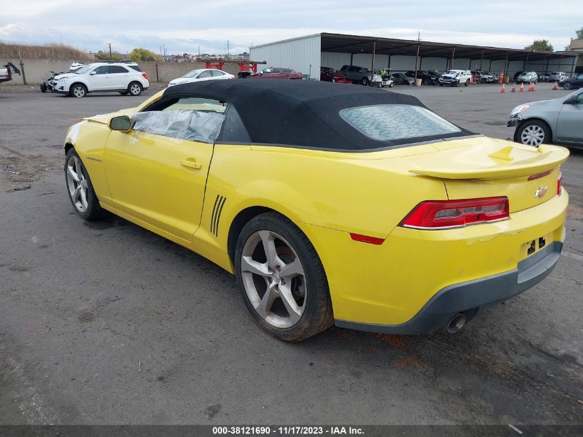 2014 Chevrolet Camaro 2Lt VIN: 2G1FC3D32E9145389 Lot: 38121690