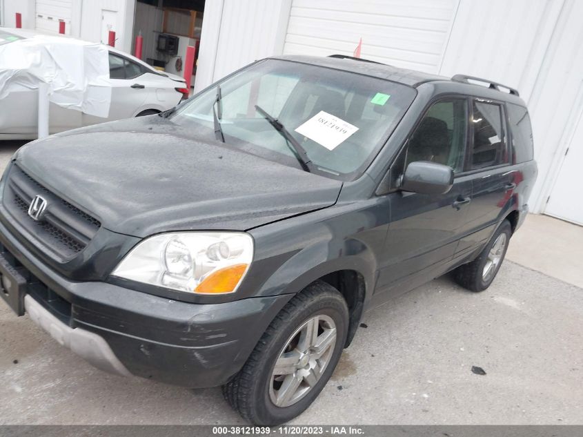 2003 Honda Pilot Ex-L VIN: 2HKYF18563H550074 Lot: 38121939