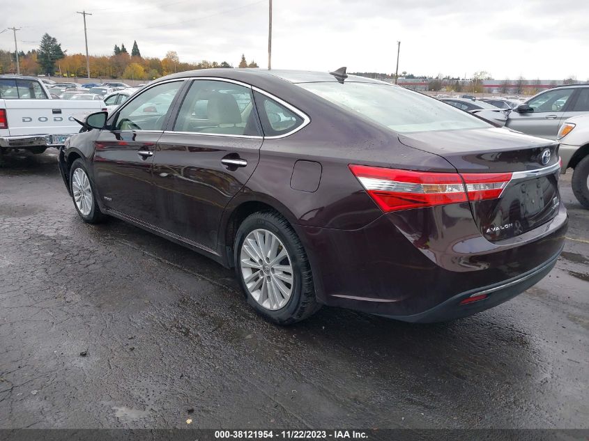 2014 Toyota Avalon Hybrid Limited VIN: 4T1BD1EB0EU028549 Lot: 38121954