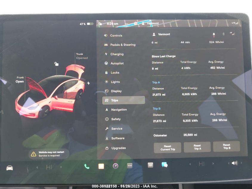 2019 Tesla Model 3 Mid Range/Standard Range/Standard Range Plus/Long Range VIN: 5YJ3E1EA3KF503967 Lot: 38122150