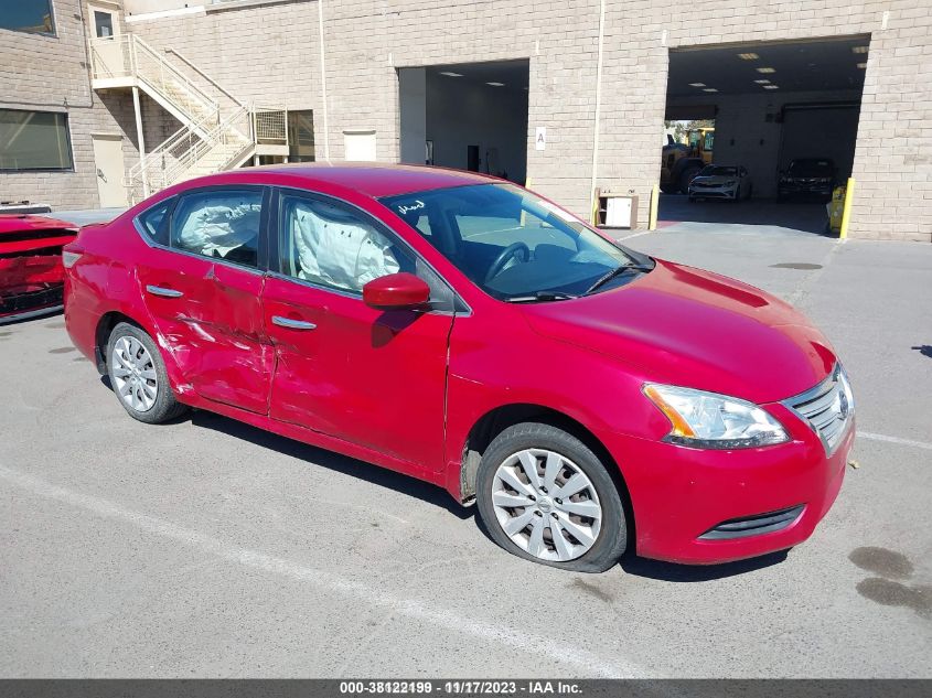 2014 Nissan Sentra Fe+ S/Fe+ Sv/S/Sv/Sr/Sl VIN: 3N1AB7APXEL653502 Lot: 38122199