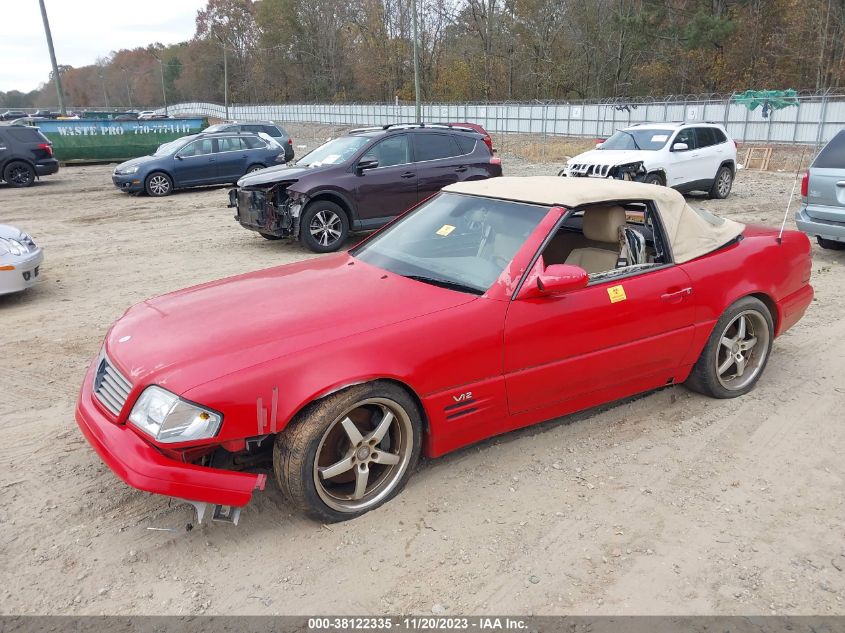 2000 Mercedes-Benz Sl 600 VIN: WDBFA76F8YF188849 Lot: 38122335