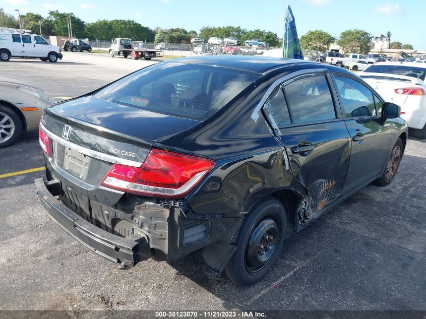 2013 Honda Civic Lx VIN: 19XFB2F59DE022451 Lot: 38123070