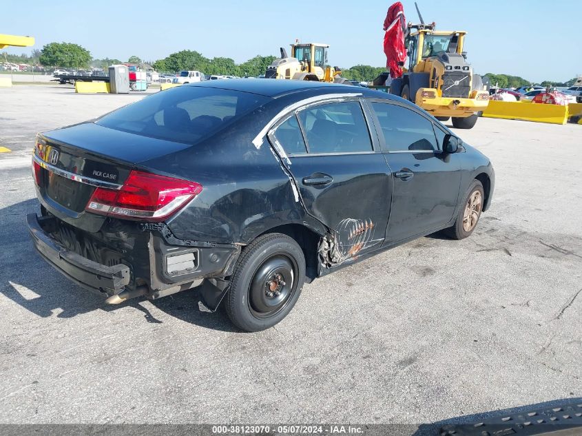 2013 Honda Civic Lx VIN: 19XFB2F59DE022451 Lot: 38123070