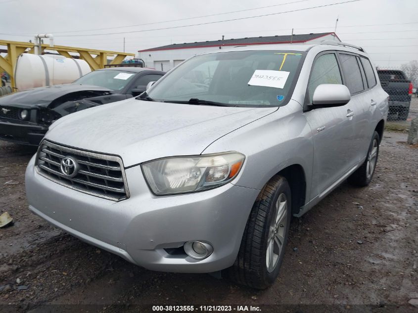 2008 Toyota Highlander Sport VIN: JTEES43A982109757 Lot: 38123555