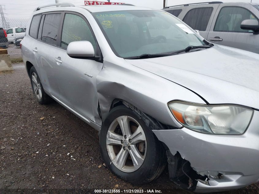 2008 Toyota Highlander Sport VIN: JTEES43A982109757 Lot: 38123555