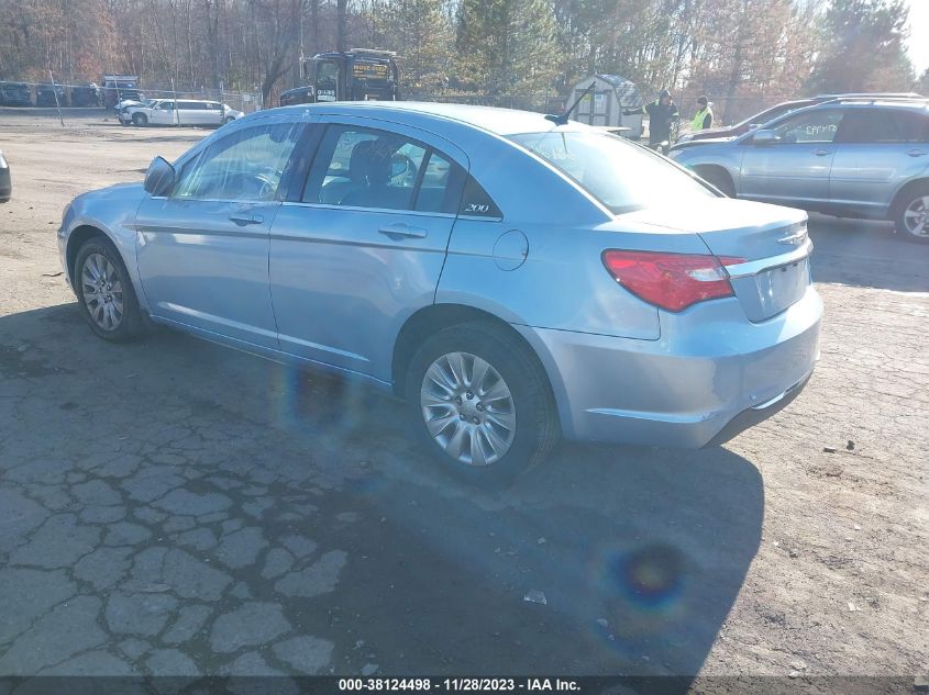 2013 Chrysler 200 Lx VIN: 1C3CCBAB8DN764899 Lot: 38124498