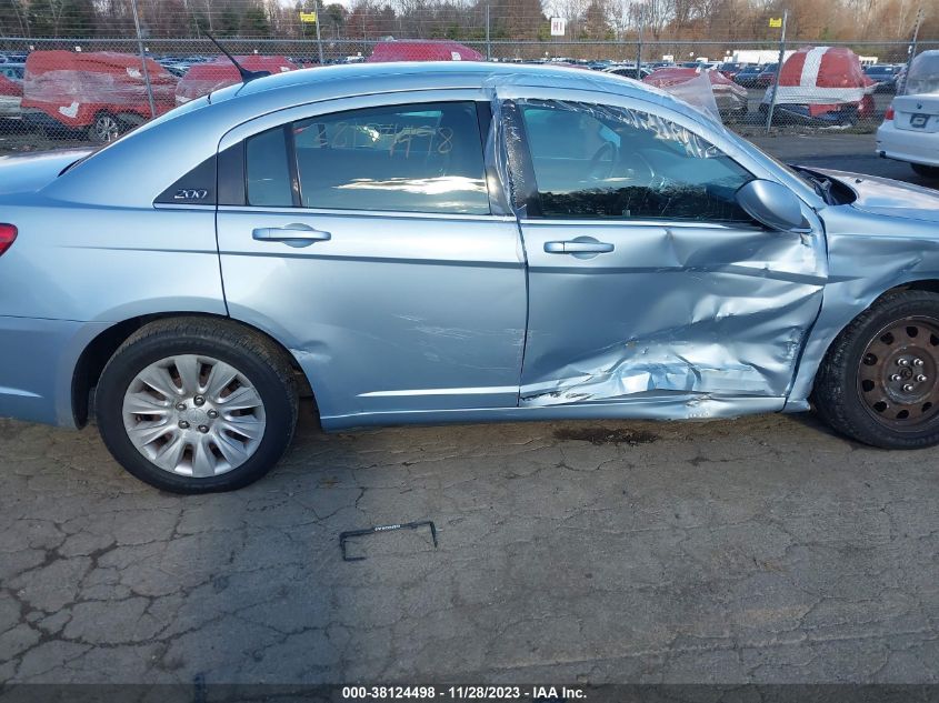 2013 Chrysler 200 Lx VIN: 1C3CCBAB8DN764899 Lot: 38124498