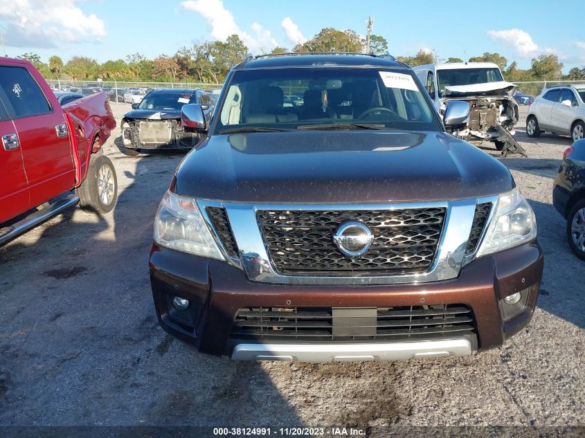 2017 Nissan Armada Sl VIN: JN8AY2ND4H9001040 Lot: 38124991