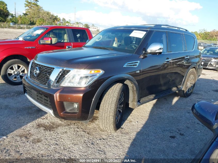 2017 Nissan Armada Sl VIN: JN8AY2ND4H9001040 Lot: 38124991