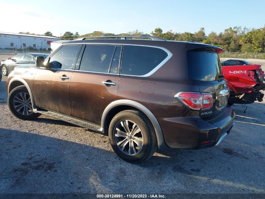 2017 Nissan Armada Sl VIN: JN8AY2ND4H9001040 Lot: 38124991