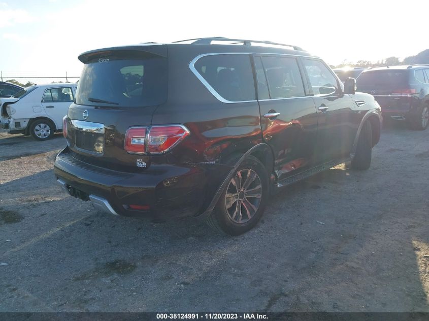 2017 Nissan Armada Sl VIN: JN8AY2ND4H9001040 Lot: 38124991