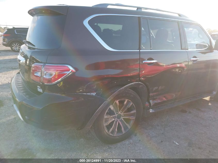 2017 Nissan Armada Sl VIN: JN8AY2ND4H9001040 Lot: 38124991