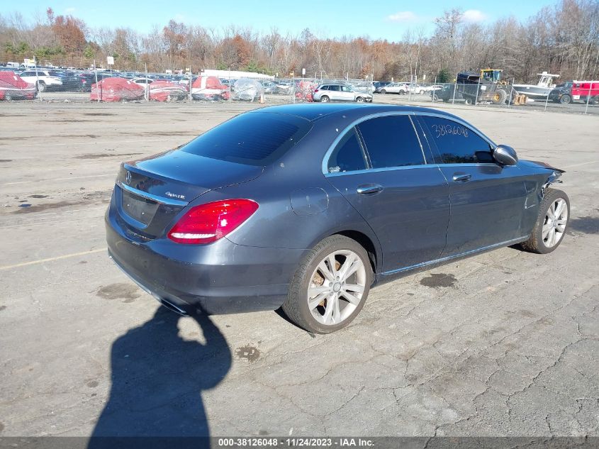 2015 Mercedes-Benz C 300 Sport 4Matic/Luxury 4Matic/4Matic VIN: 55SWF4KB7FU052913 Lot: 38126048