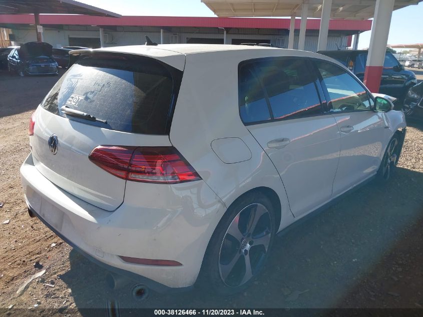 2018 Volkswagen Golf Gti 2.0T Autobahn VIN: 3VW547AU1JM261699 Lot: 38126466