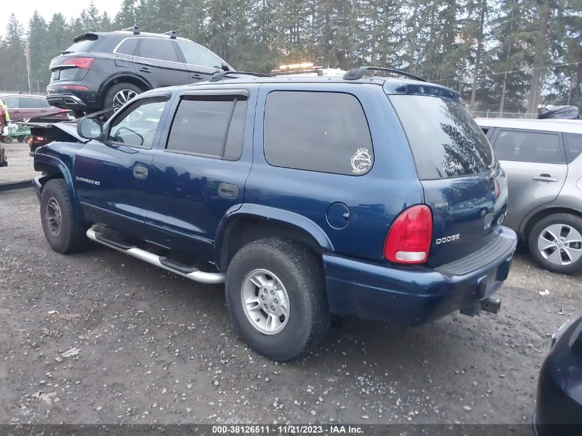 1999 Dodge Durango VIN: 1B4HS28Z5XF710589 Lot: 38126511