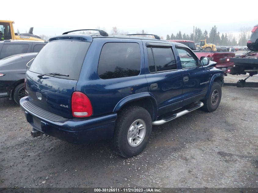 1999 Dodge Durango VIN: 1B4HS28Z5XF710589 Lot: 38126511