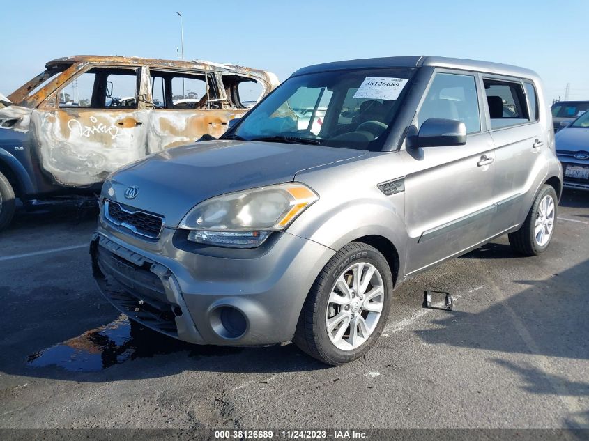 2012 Kia Soul + VIN: KNDJT2A68C7446385 Lot: 38126689