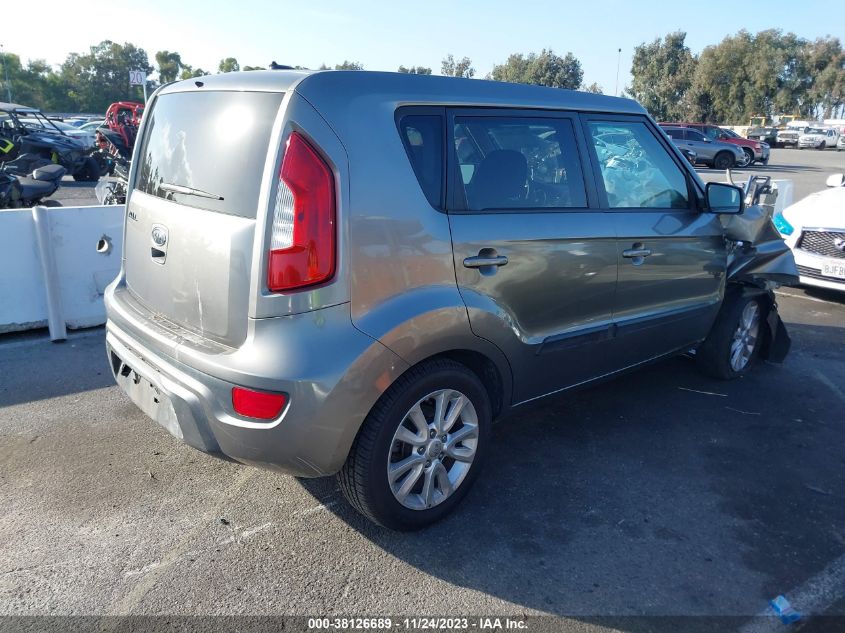 2012 Kia Soul + VIN: KNDJT2A68C7446385 Lot: 38126689