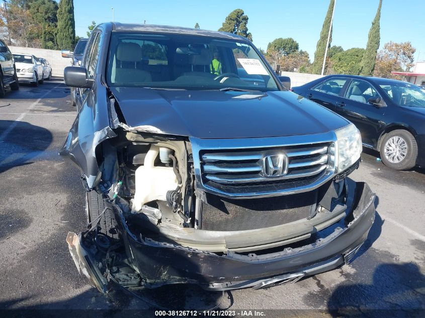 2013 Honda Pilot Lx VIN: 5FNYF3H22DB013459 Lot: 38126712