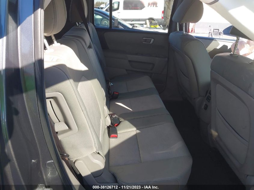 2013 Honda Pilot Lx VIN: 5FNYF3H22DB013459 Lot: 38126712