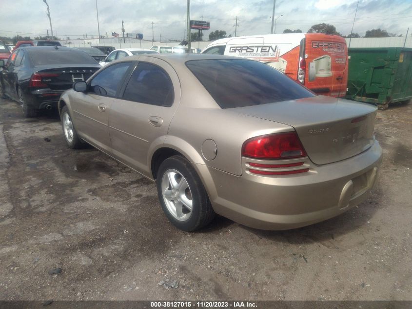 2004 Dodge Stratus Sxt VIN: 1B3EL46X34N177029 Lot: 38127015