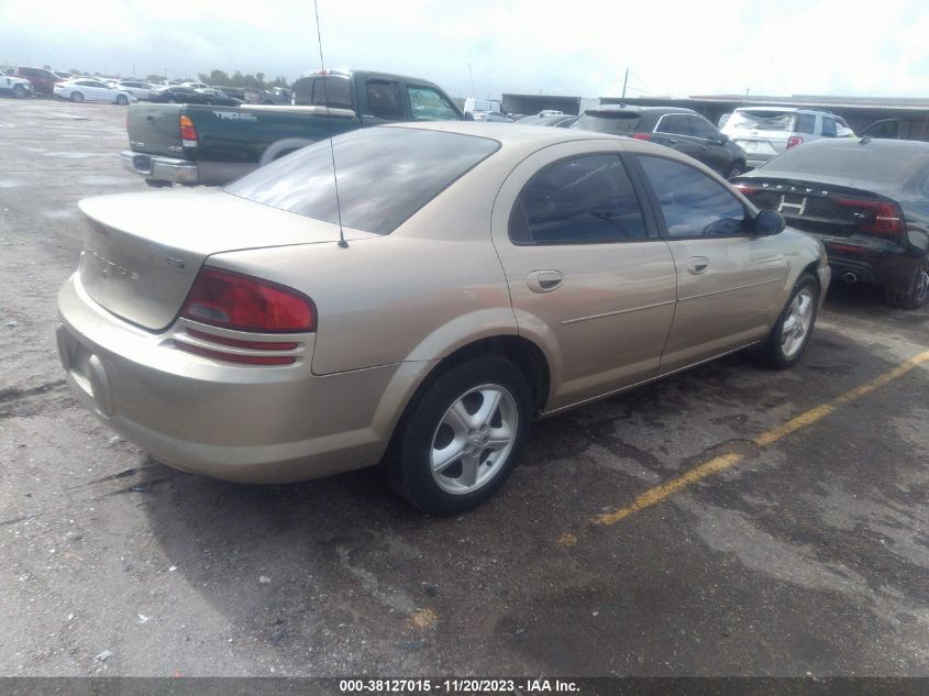 2004 Dodge Stratus Sxt VIN: 1B3EL46X34N177029 Lot: 38127015