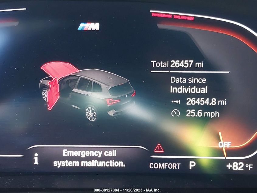 2022 BMW X3 Sdrive30I VIN: 1G1ZD5ST6PF177345 Lot: 38127084