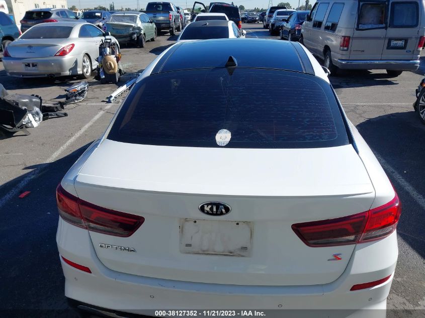 2019 Kia Optima S VIN: 5XXGT4L39KG354068 Lot: 38127352