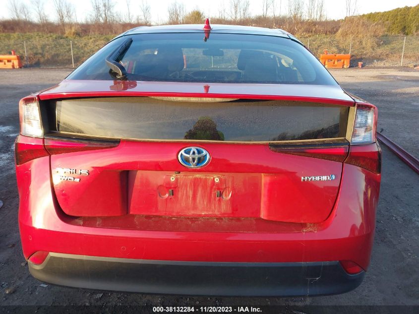 2022 Toyota Prius Le Awd-E VIN: JTDL9MFU4N3034694 Lot: 38132284