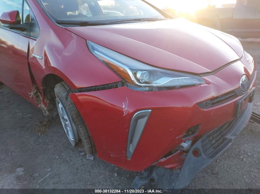 2022 Toyota Prius Le Awd-E VIN: JTDL9MFU4N3034694 Lot: 38132284