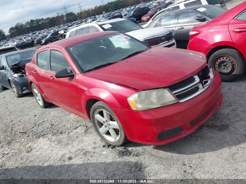 2013 Dodge Avenger Se VIN: 1C3CDZAB2DN680390 Lot: 38133369