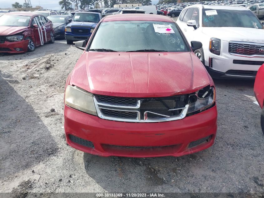 1C3CDZAB2DN680390 2013 Dodge Avenger Se