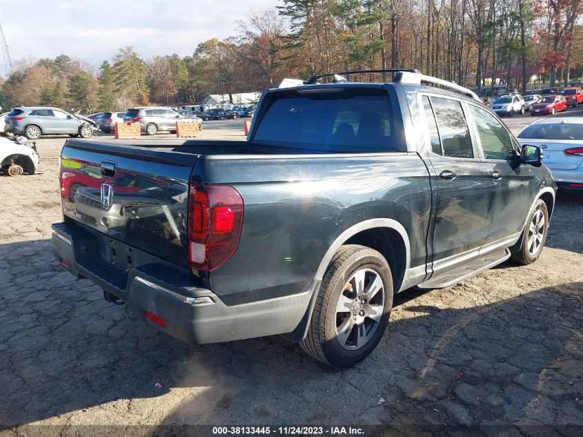 2017 Honda Ridgeline Rtl-T VIN: 5FPYK2F69HB007537 Lot: 38133445