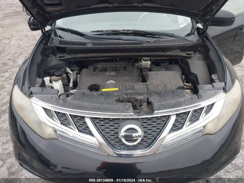 2011 Nissan Murano Sv VIN: JN8AZ1MUXBW057856 Lot: 38134609