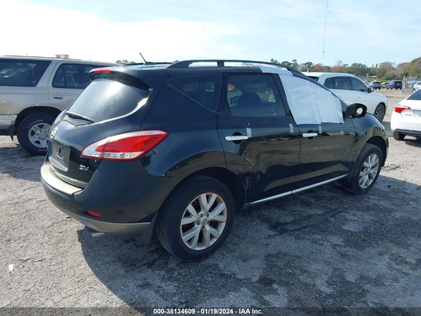 2011 Nissan Murano Sv VIN: JN8AZ1MUXBW057856 Lot: 38134609