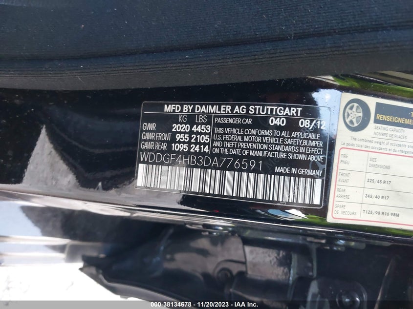 2013 MERCEDES-BENZ C 250 SPORT/LUXURY - WDDGF4HB3DA776591