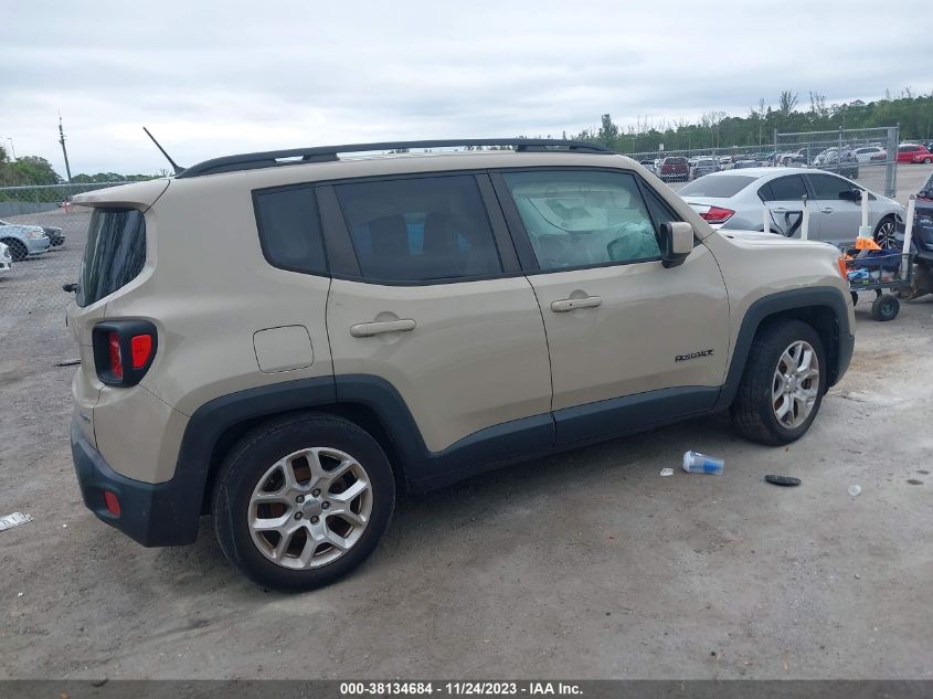 2016 Jeep Renegade Latitude VIN: ZACCJABT0GPE01883 Lot: 38134684