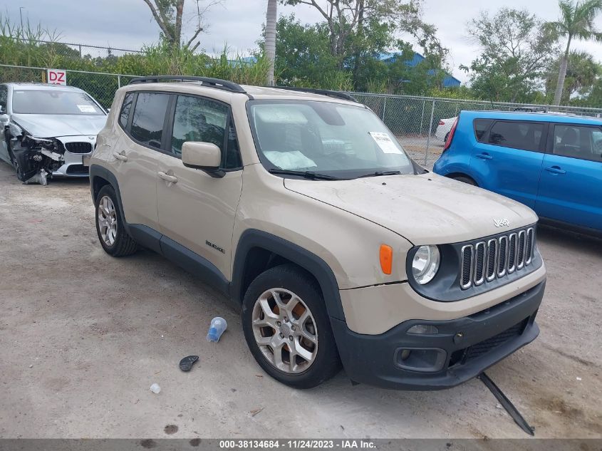 2016 Jeep Renegade Latitude VIN: ZACCJABT0GPE01883 Lot: 38134684