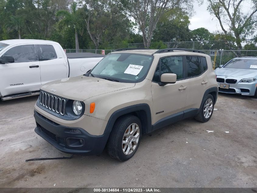 2016 Jeep Renegade Latitude VIN: ZACCJABT0GPE01883 Lot: 38134684