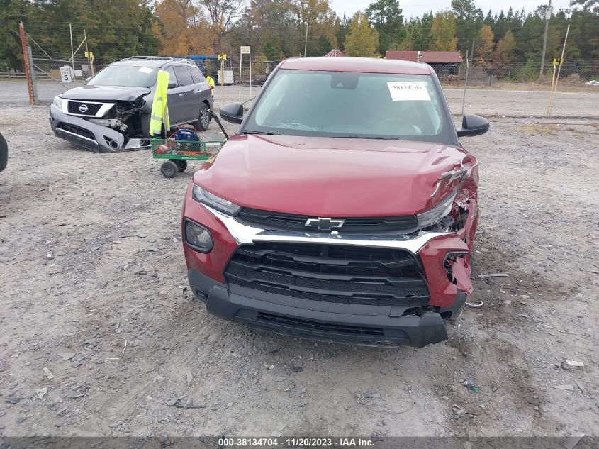 2022 Chevrolet Trailblazer Fwd Ls VIN: KL79MMS24NB132804 Lot: 38134704