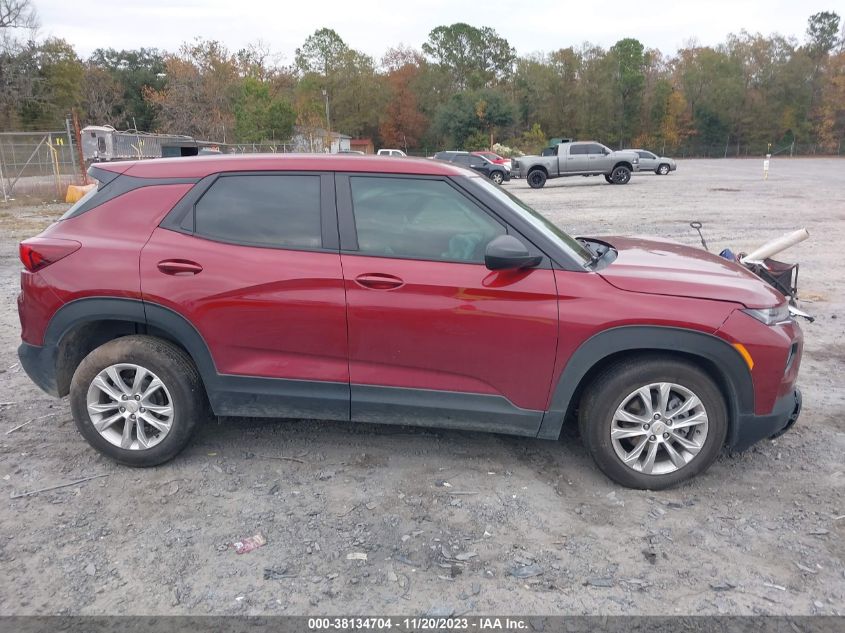 2022 Chevrolet Trailblazer Fwd Ls VIN: KL79MMS24NB132804 Lot: 38134704
