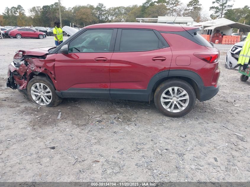 2022 Chevrolet Trailblazer Fwd Ls VIN: KL79MMS24NB132804 Lot: 38134704