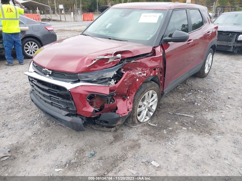 2022 Chevrolet Trailblazer Fwd Ls VIN: KL79MMS24NB132804 Lot: 38134704
