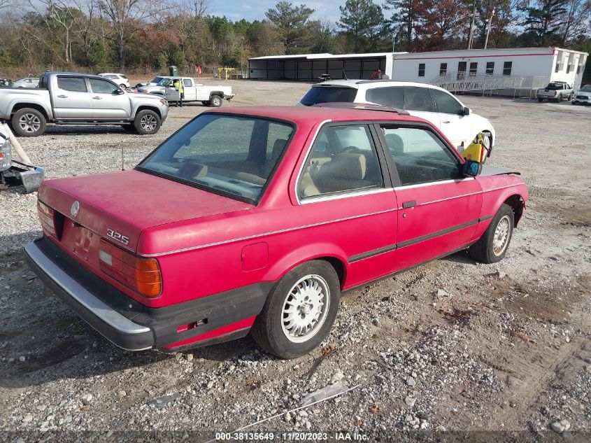 1988 BMW 325 Automatic VIN: WBAAB6405J4321129 Lot: 38135649