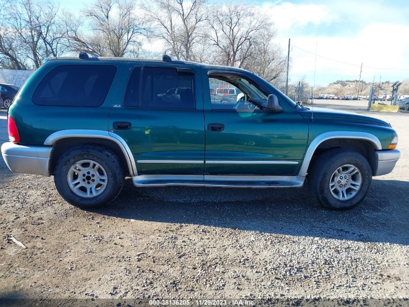 1B8HS58Z02F218612 2002 Dodge Durango Slt Plus