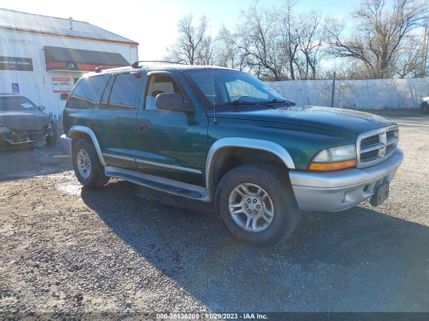 2002 Dodge Durango Slt Plus VIN: 1B8HS58Z02F218612 Lot: 38136205